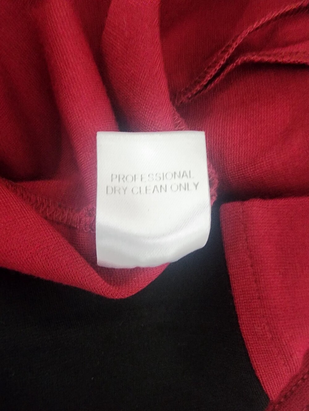Yoana Baraschi Colorblock Bodycon Dress | Made inNYC |Size 6 Red & Black - Picture 7 of 7